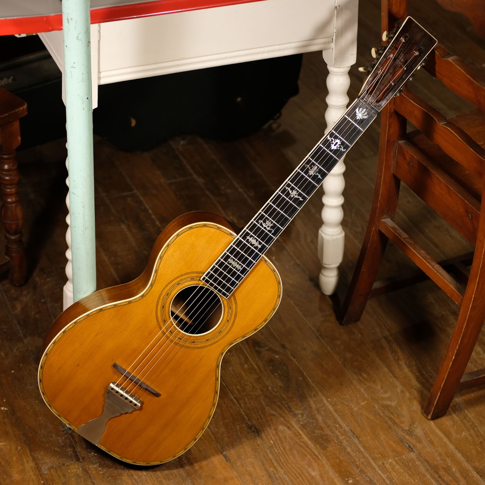 parlor guitar tailpiece