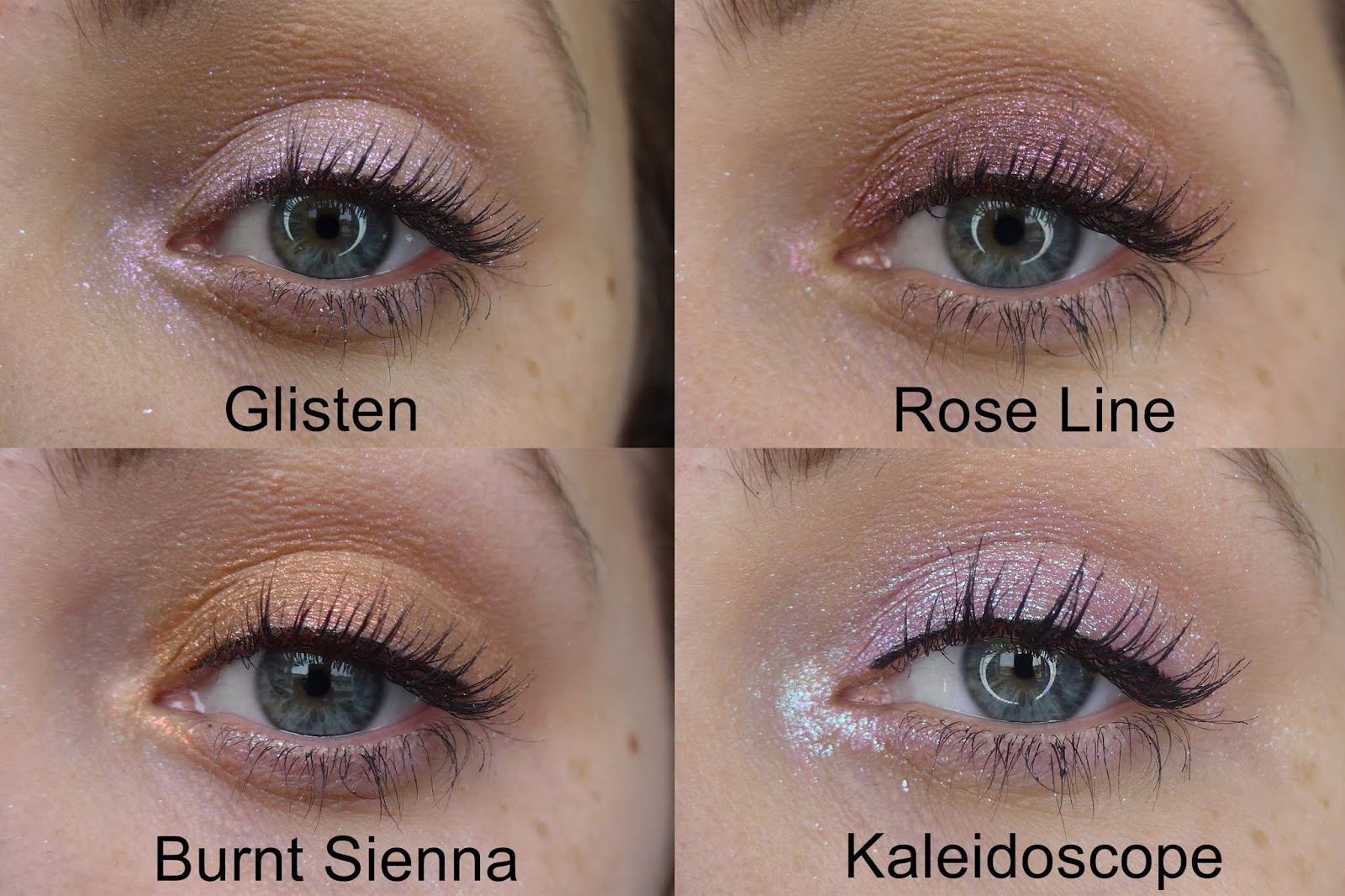 Clionadh Cosmetics Stained Glass Collection Eyeshadows Swatches, Eye