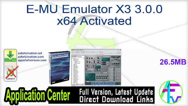 E-MU Emulator X3 3.0.0 x64 Activated