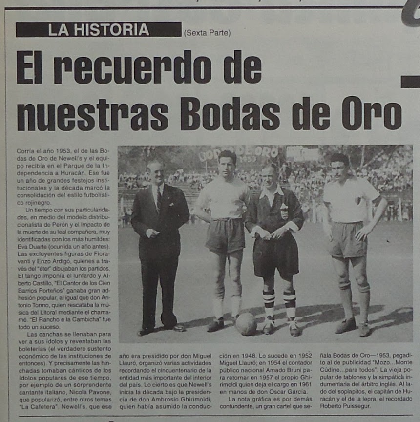 Historia del mas Popular Campeonato 1953 (2ª Rueda)