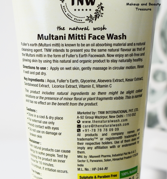best makeup beauty mommy blog of india The Natural Wash Multani Mitti