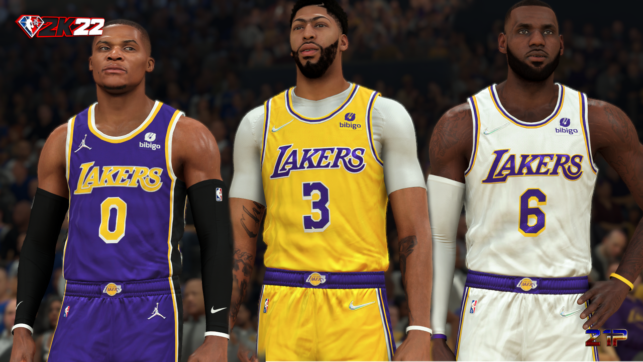NBA 2K22 Los Angeles Lakers Jersey Pack by Pinoy21