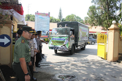 KEPEDULIAN KODIM SRAGEN KEPADA KORBAN GEMPA DI LOMBOK