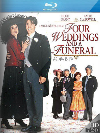 Four Weddings and a Funeral (1994) 720p BDRip Dual Latino-Inglés [Subt. Esp] (Comedia. Romance)