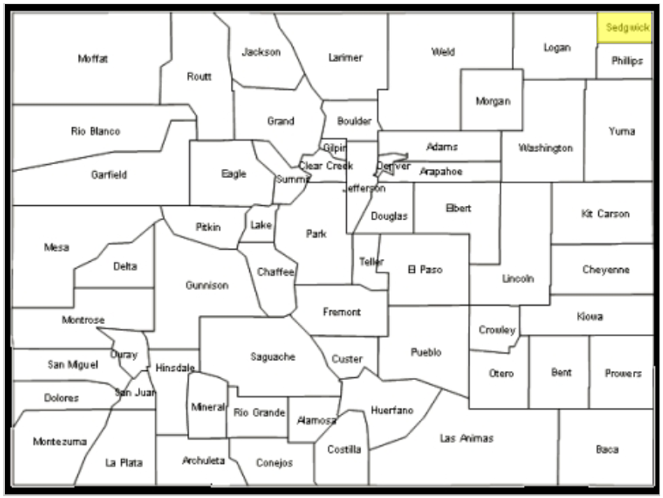 Retiring Guy's Digest Population loss in Colorado Sedgwick County