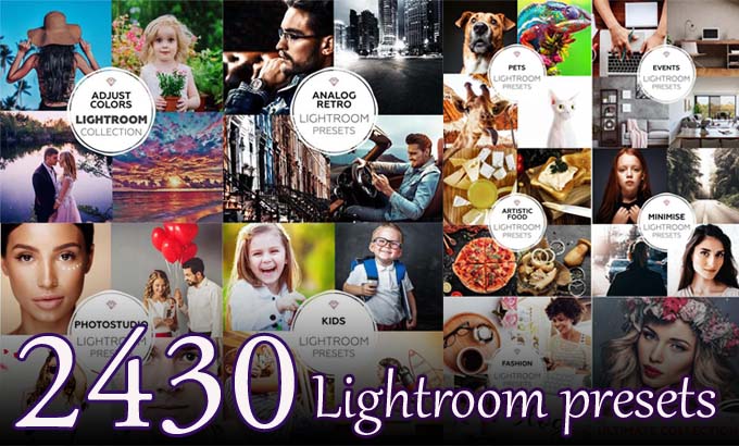2430 Ultimate Photography Lightroom presets Bundle