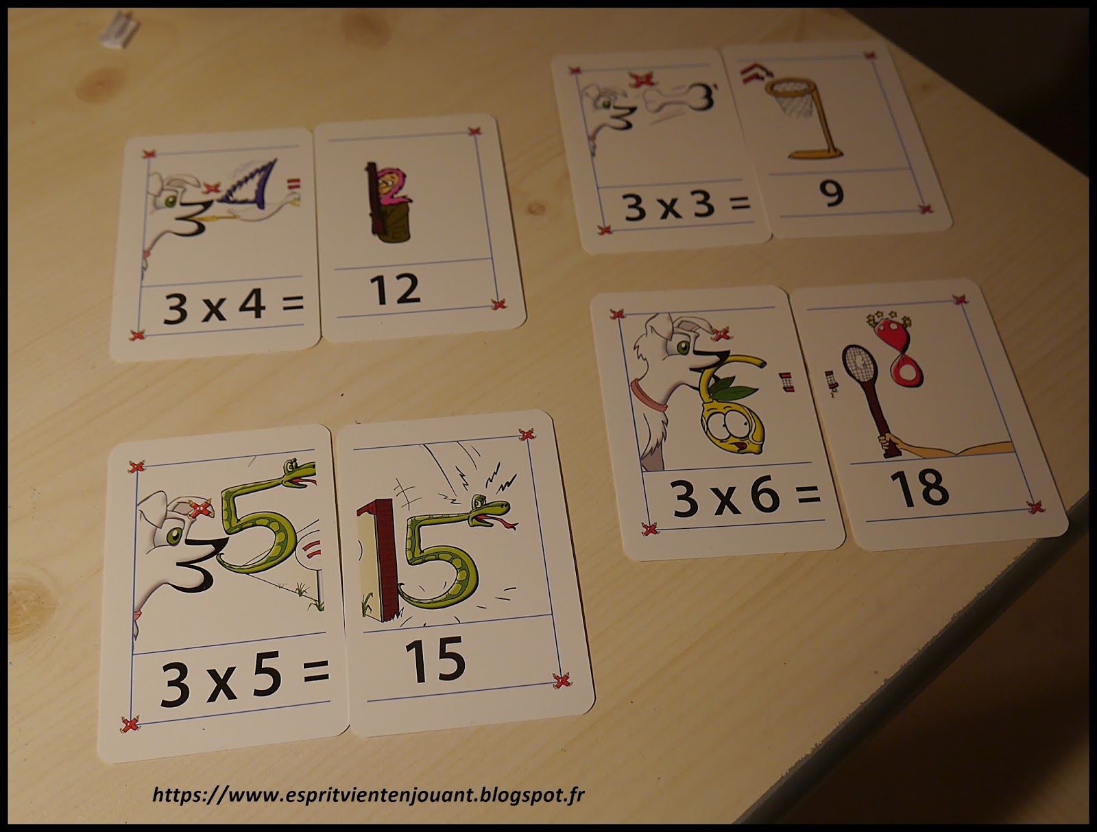 L'esprit vient en jouant: [Activité enfants] Apprendre les tables de  multiplication avec des images mentales (Multimalin)