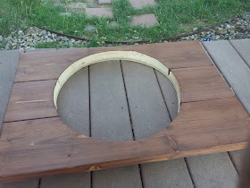 DIY Wood Bathroom Countertop, Over The Apple Tree