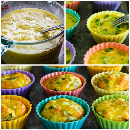 green chile cheese and egg breakfast or lunch muffins vegetarian green ...