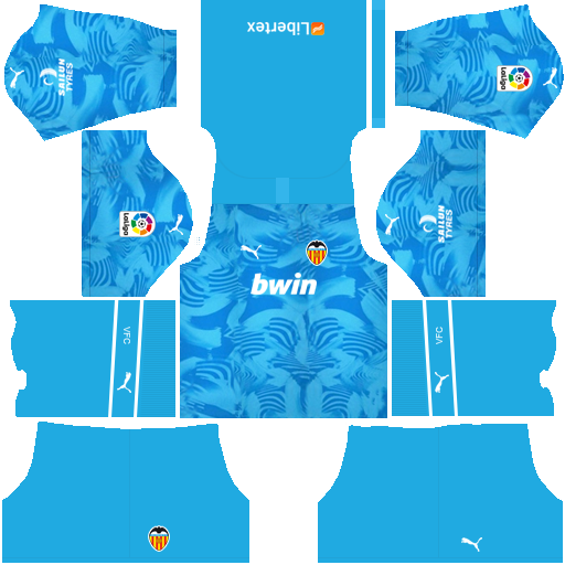 Valencia CF 2019 2020 DLS/FTS Dream League Soccer Kits and Logo