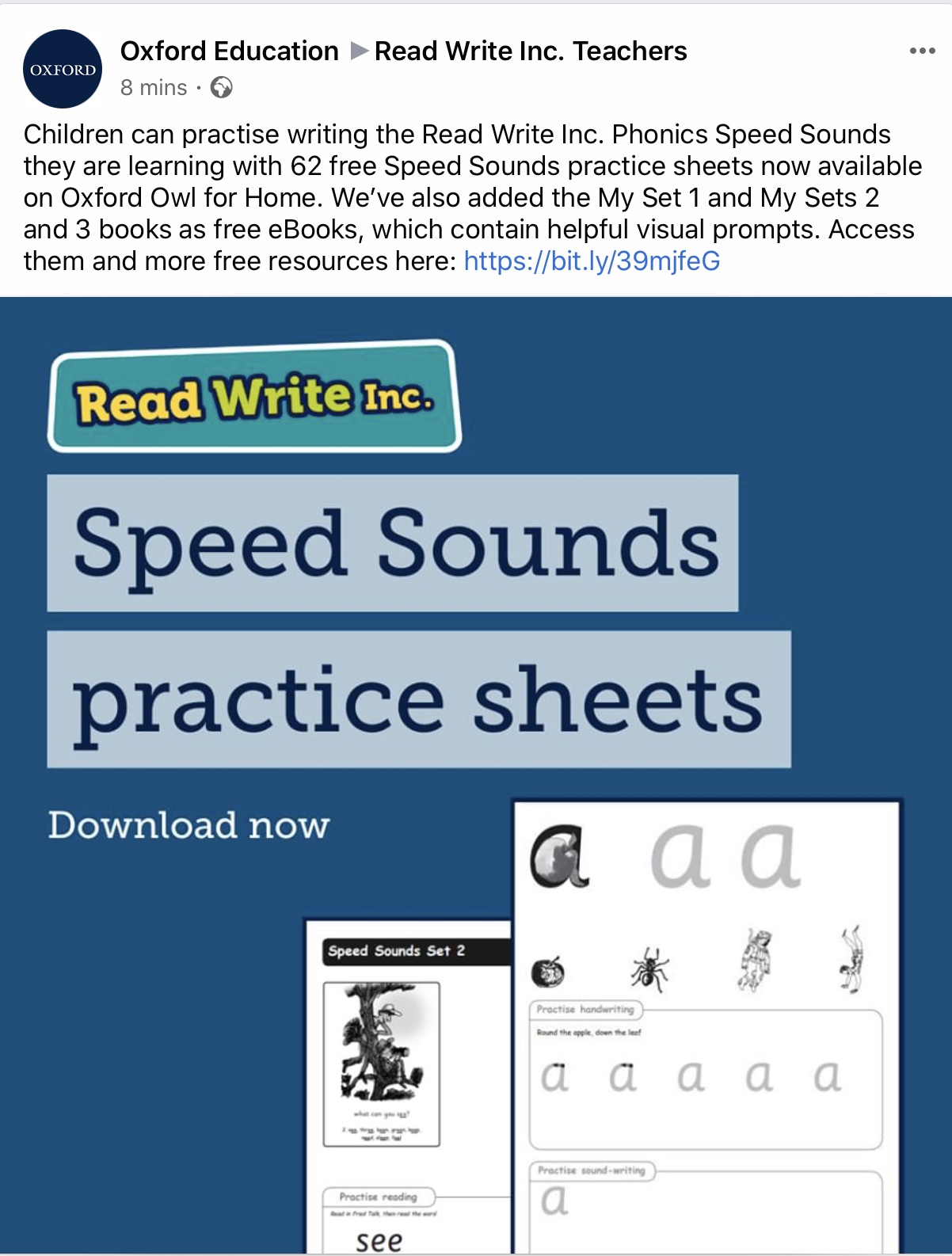 Atlas Class Blog New resources added to Oxford Owl Read, Write Inc