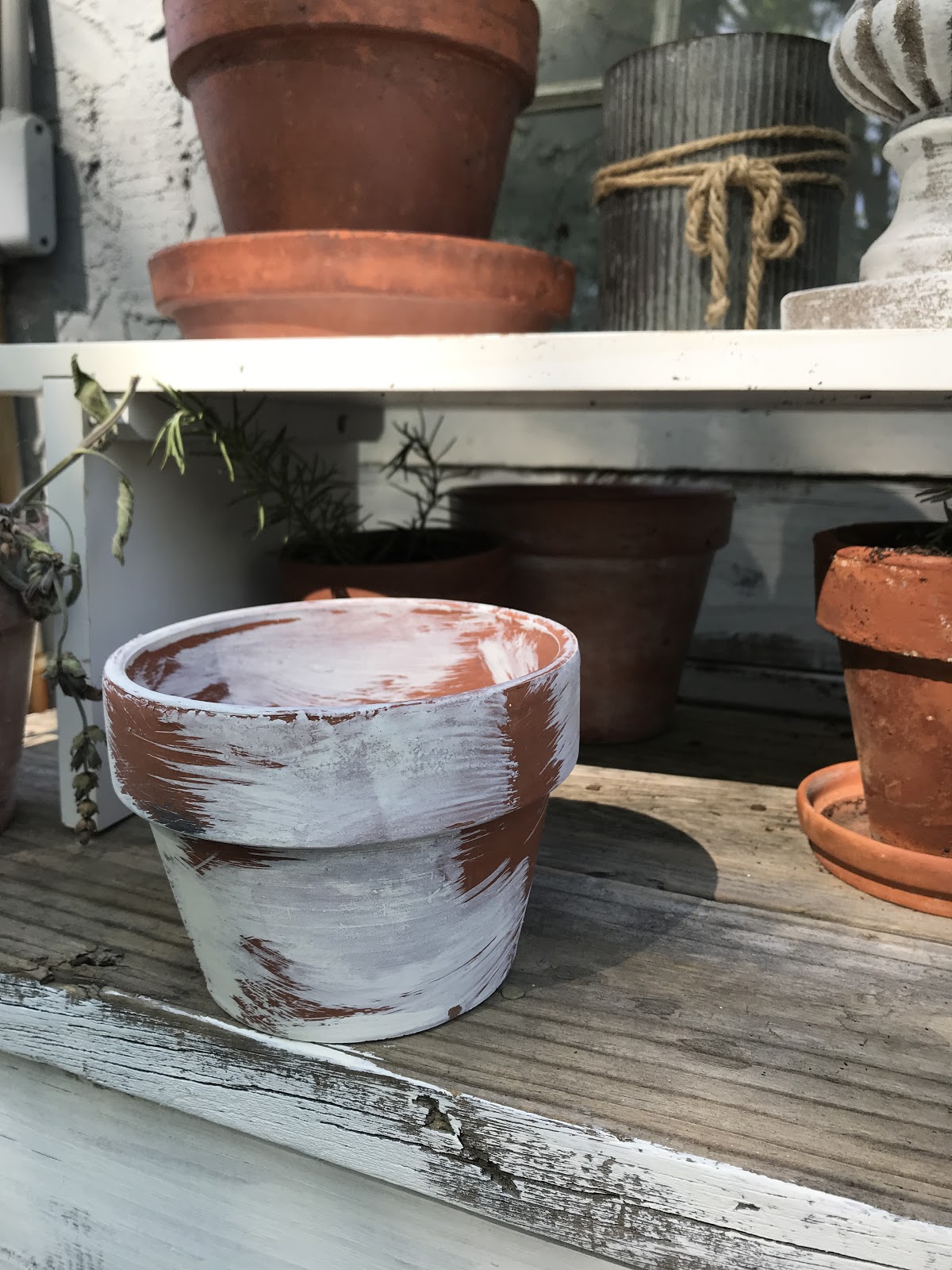 Aging Terra Cotta Pots - My Vintage Porch