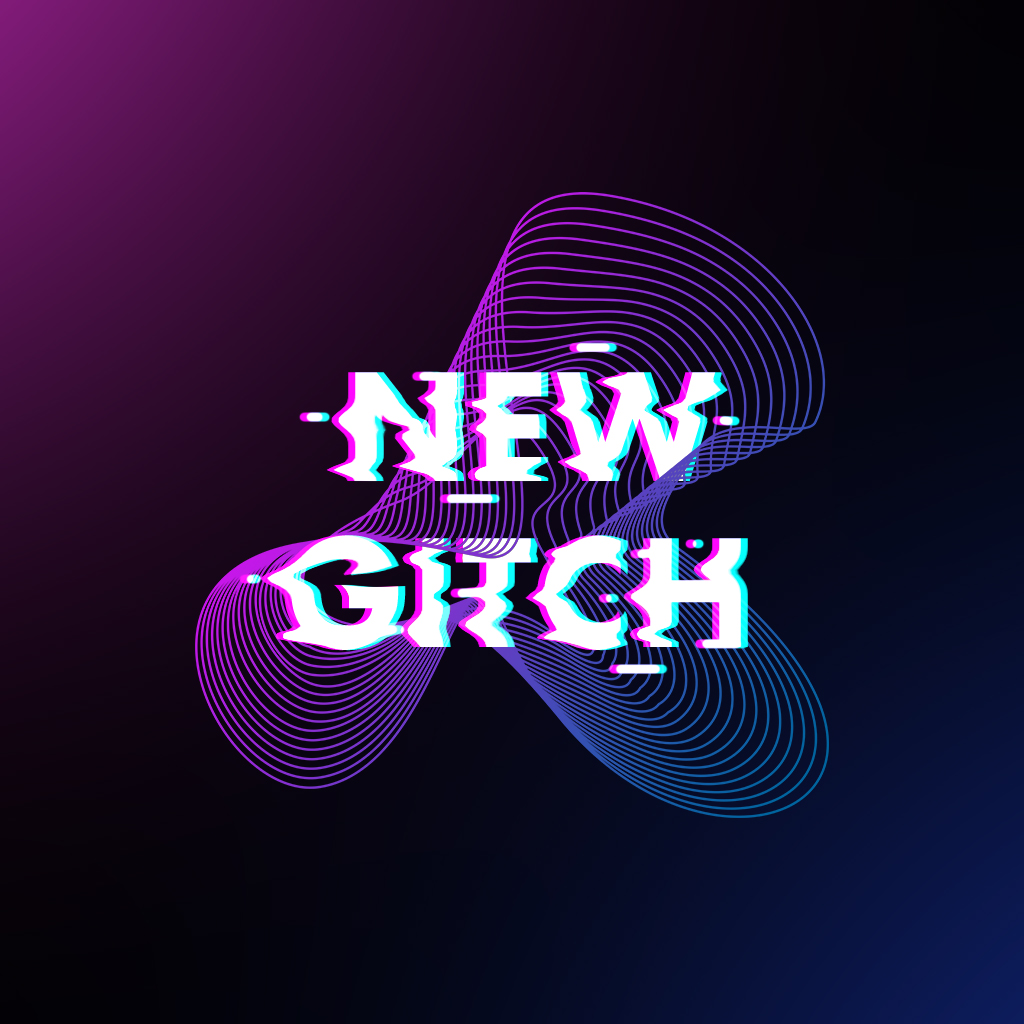 Create a glitch text effect online free