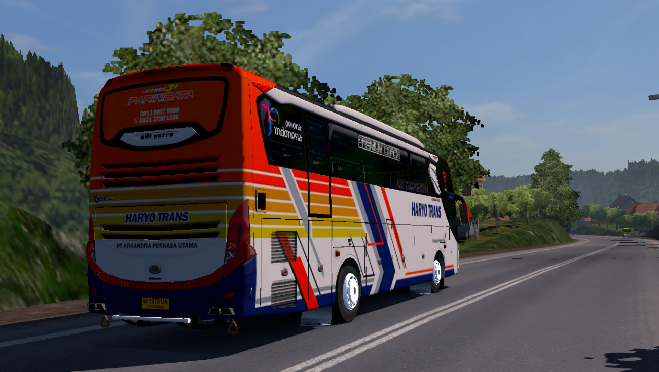Livery Haryo Trans For Jetbus 3+ Shd Hino Rk8 Adudu Cvt Diny V1 By Fayaz - Mod Ets2 Indonesia