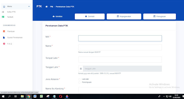 Cara Tambah PTK Baru Oleh Operator Yayasan Tambah PTK Baru Oleh Operator Yayasan