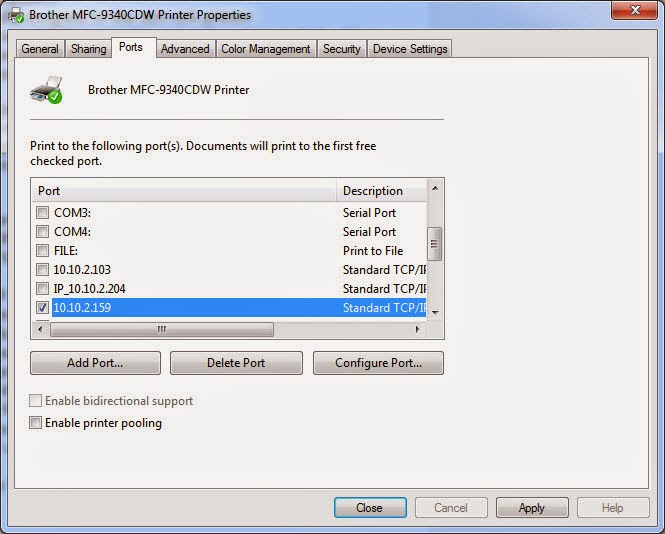 Eyonic Systems Changing a Network Printer Port without Reinstalling