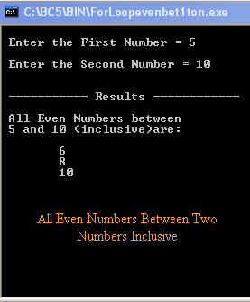 All Even Numbers Between Two Numbers Inclusive ~ C++ Tutorial With ...