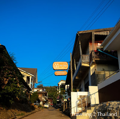 Street to/from the ferry pier in Huay Xai, Laos Traveling in Laos