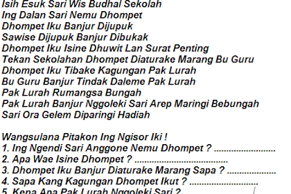 Soal Uts Bahasa Jawa Kelas 1 Semester 1 Kurikulum 2013