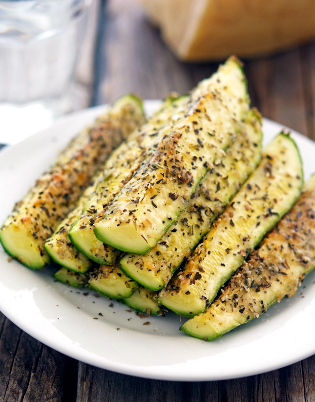 Easy Baked Parmesan Zucchini