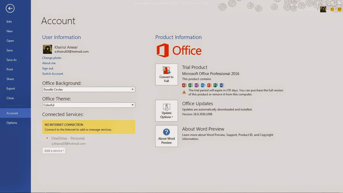Munculnya Microsoft Office 2016 Preview