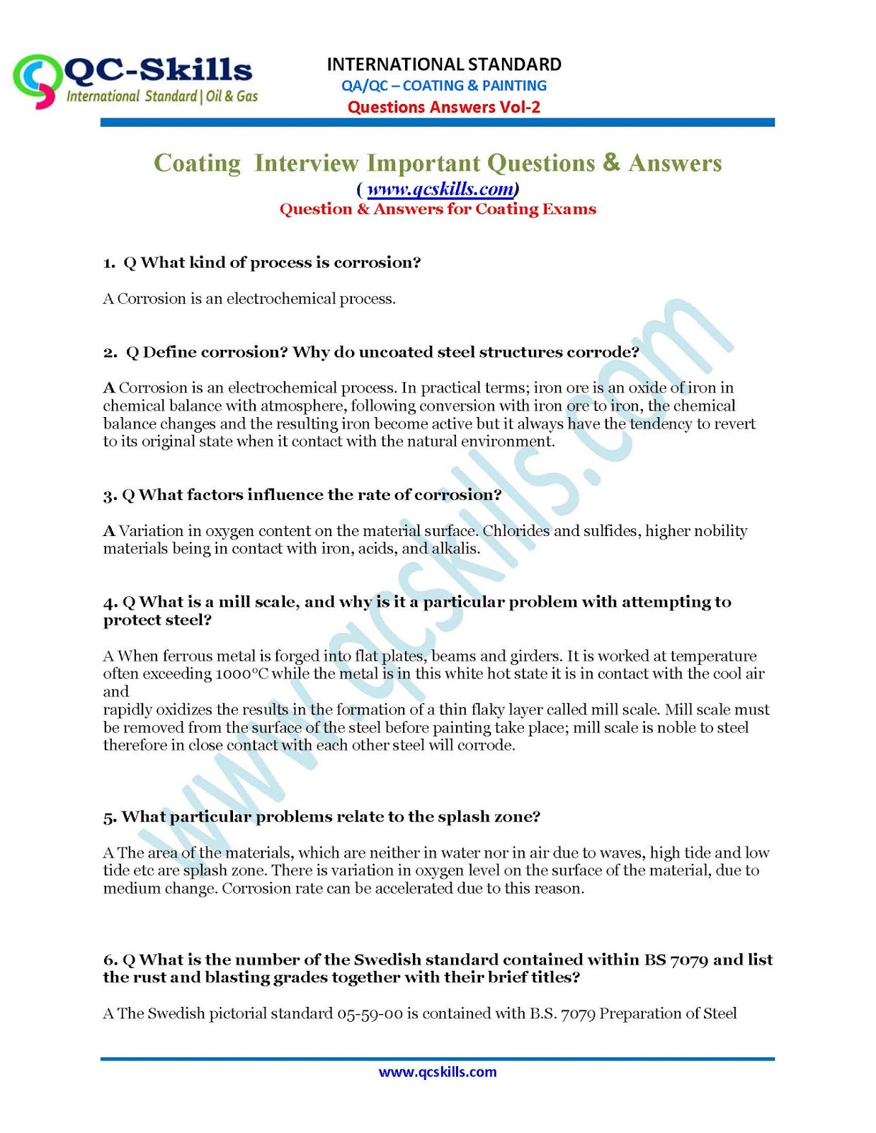 ARAMCO Coating Interview Questions & Answers Vol2 CBT.QCSKILLS Aramco Standard QC