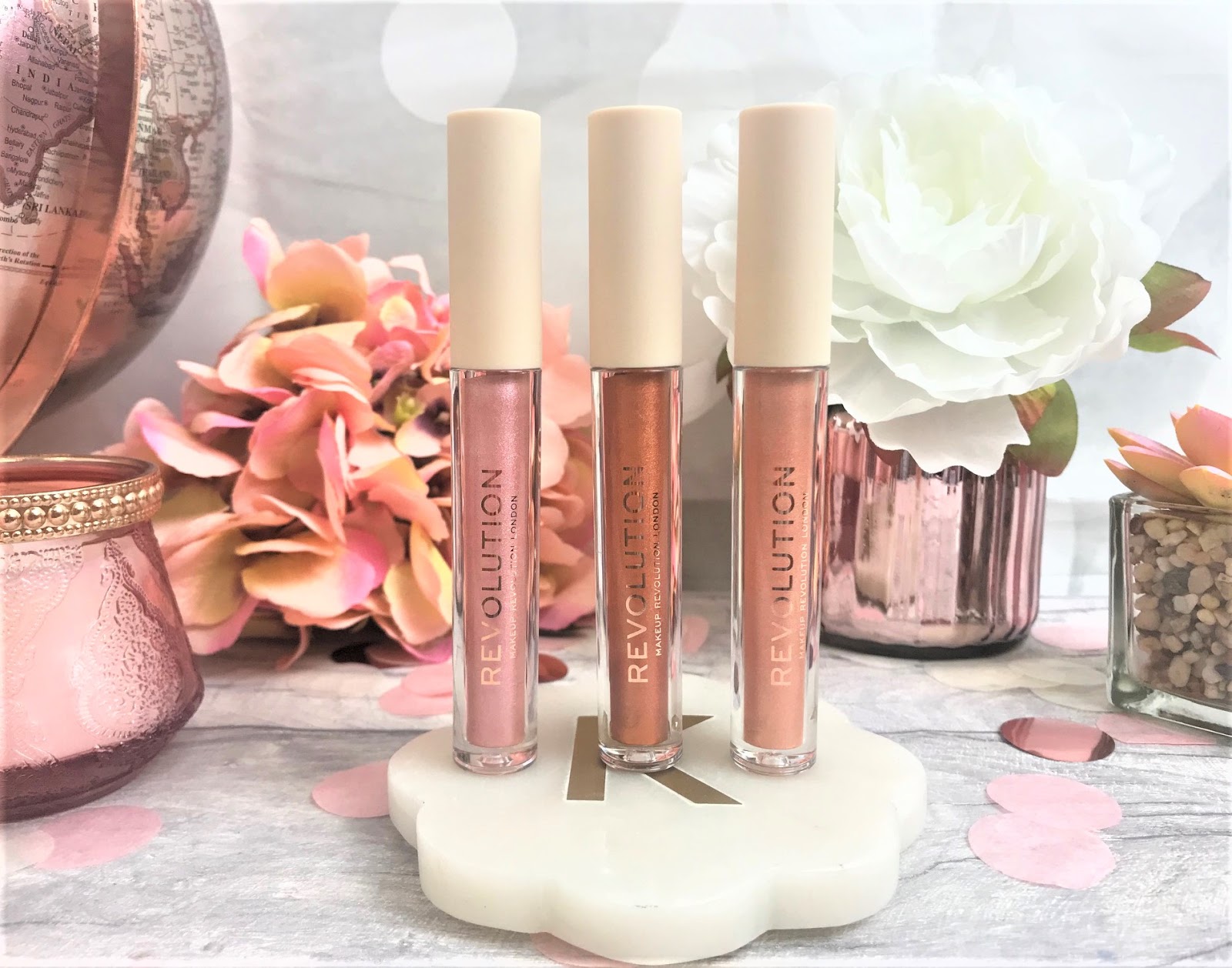 Motivering nuance besøgende Revolution Nudes Collection Metallic Lip Gloss Review + Swatches |  Kathryn's Loves