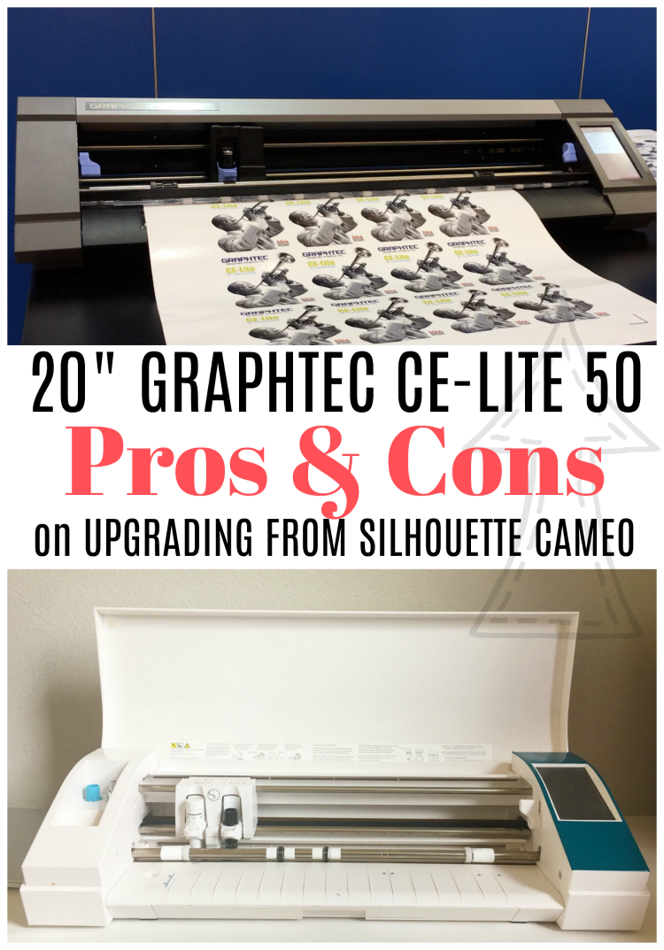 Silhouette Cameo Vs Graphtec Ce 50 Lite Pros And Cons Of 20 Desktop Vinyl Cutter Silhouette School
