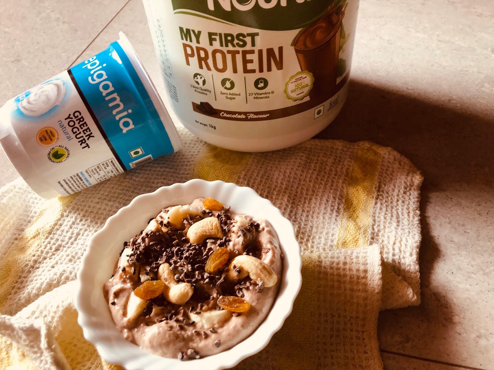 Protein powder yogurt ice cream