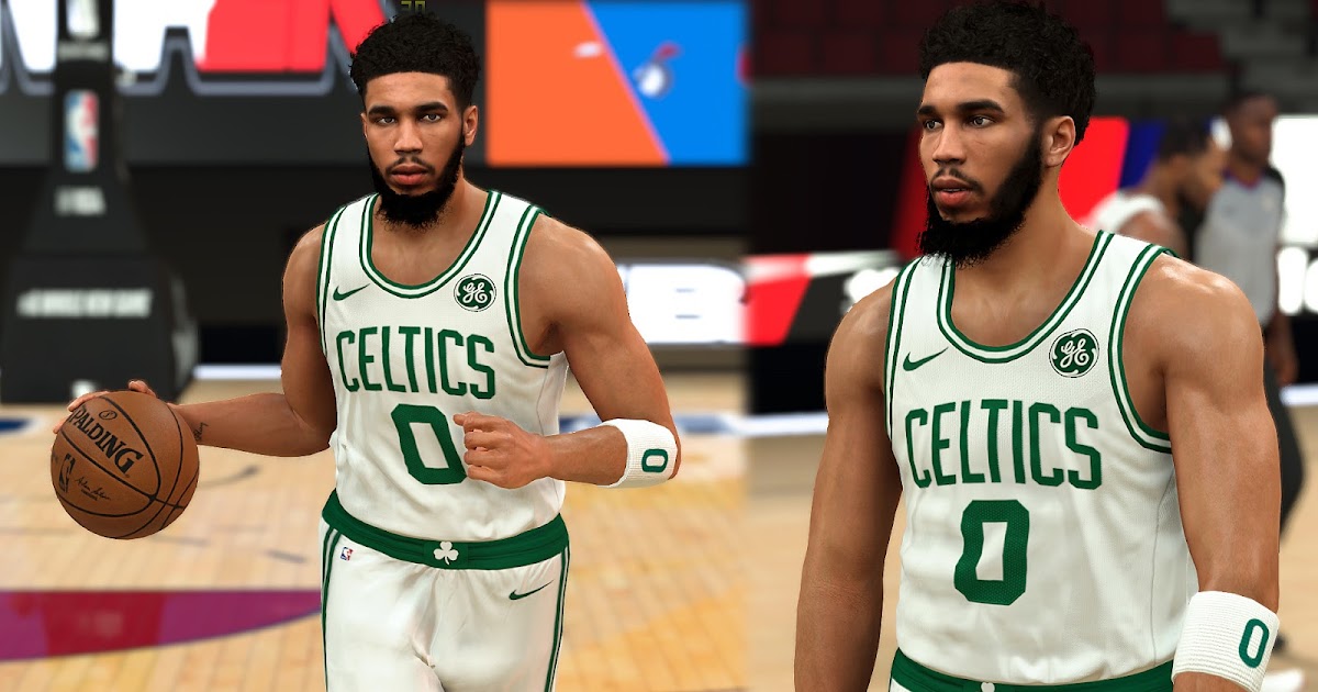 NBA 2K21 Jayson Tatum Cyberface and Body Model v2.0 by DP