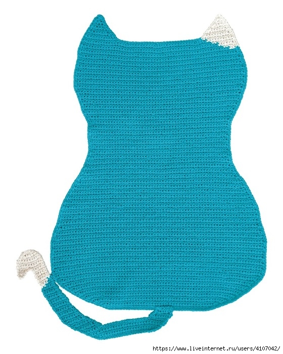 Crochet Knitting Handicraft Cat mat
