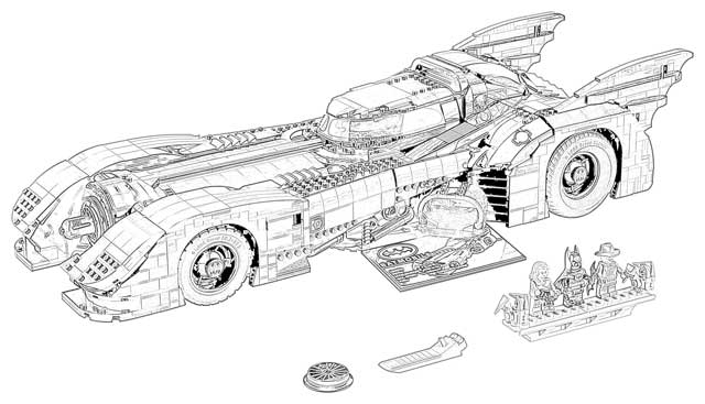 Coloring Pages: Transforming Batmobile Coloring Pages Free and Downloadable