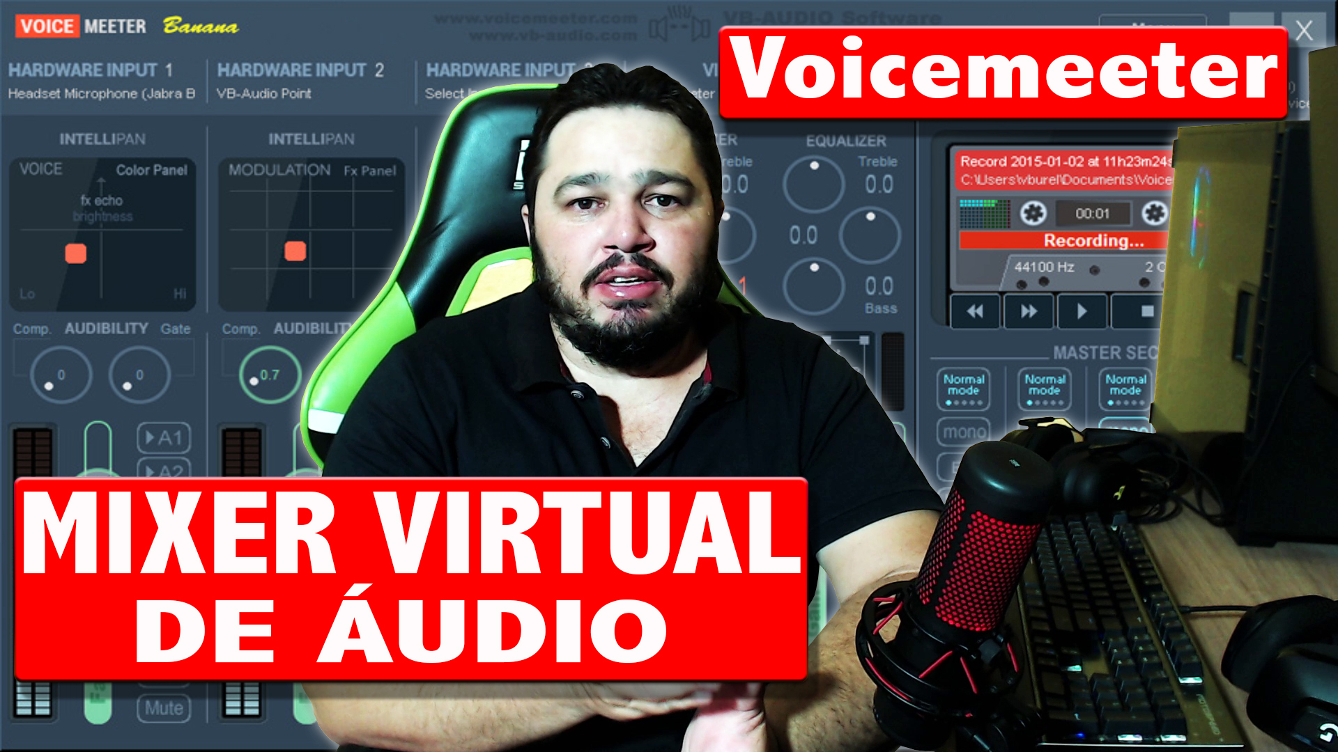 Mixer Virtual de Áudio Como instalar o Voicemeeter