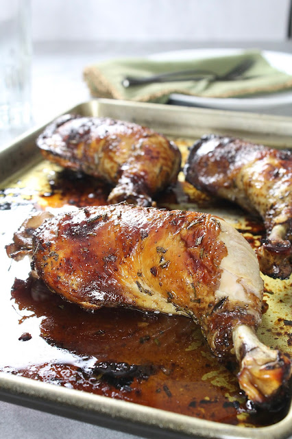 ROASTED BALSAMIC ROSEMARY CHICKEN LEG QUARTERS | In Good Flavor | Great ...