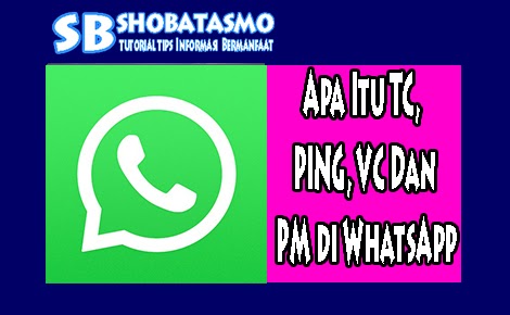 Apa Itu TC, PING, VC Dan PM di WhatsApp, Ini Jawabanya - ShobatAsmo