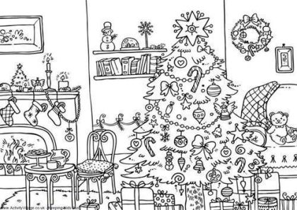 Christmas Coloring Pages Adults