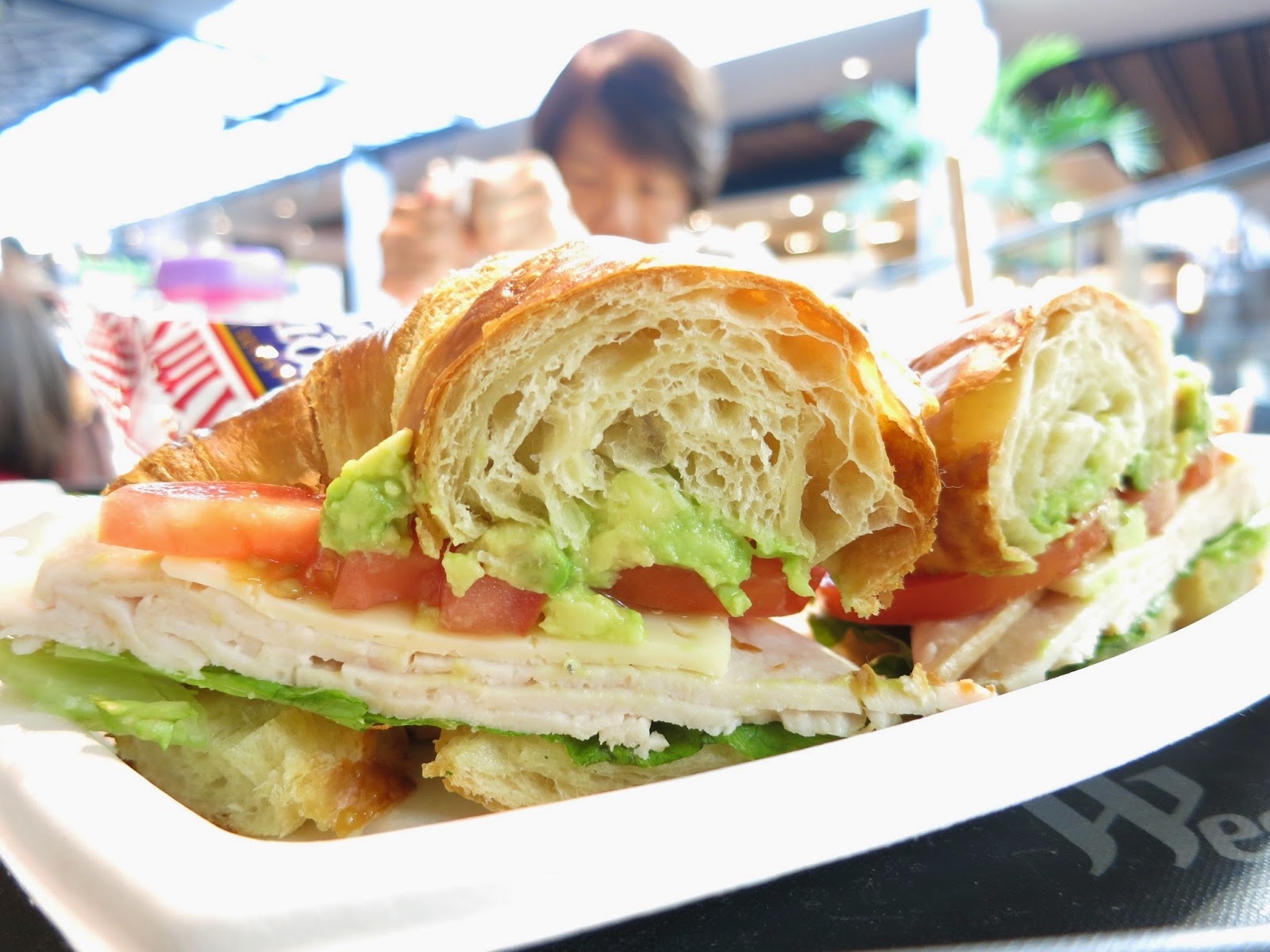 pieces of m Turkey Avocado Croissant Sandwich + Butternut Squash Soup