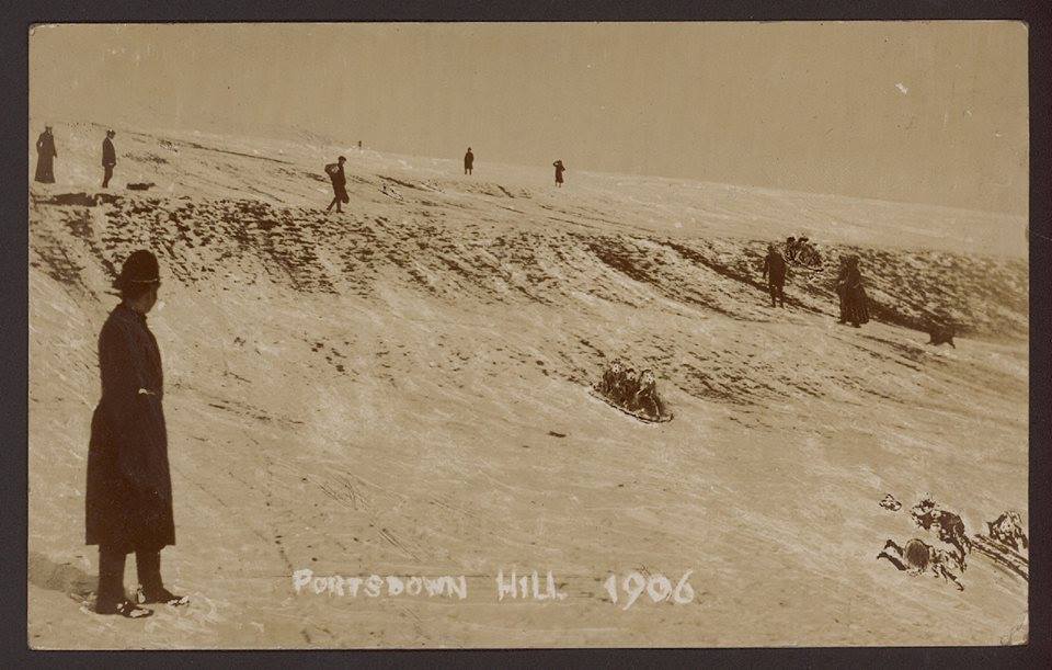 1906 snowballs Portsdown Hill