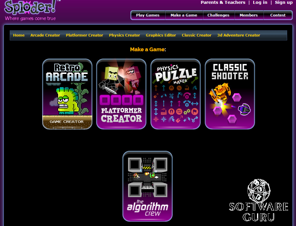 Free easy online 2D & 3D game creator without coding Software Guru Lanka