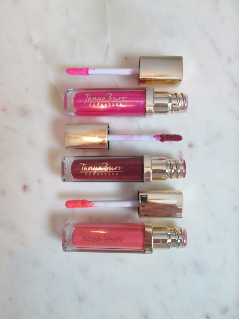 Tanya Burr Lipglosses in Macaroon, Candy Frost and Bewitching