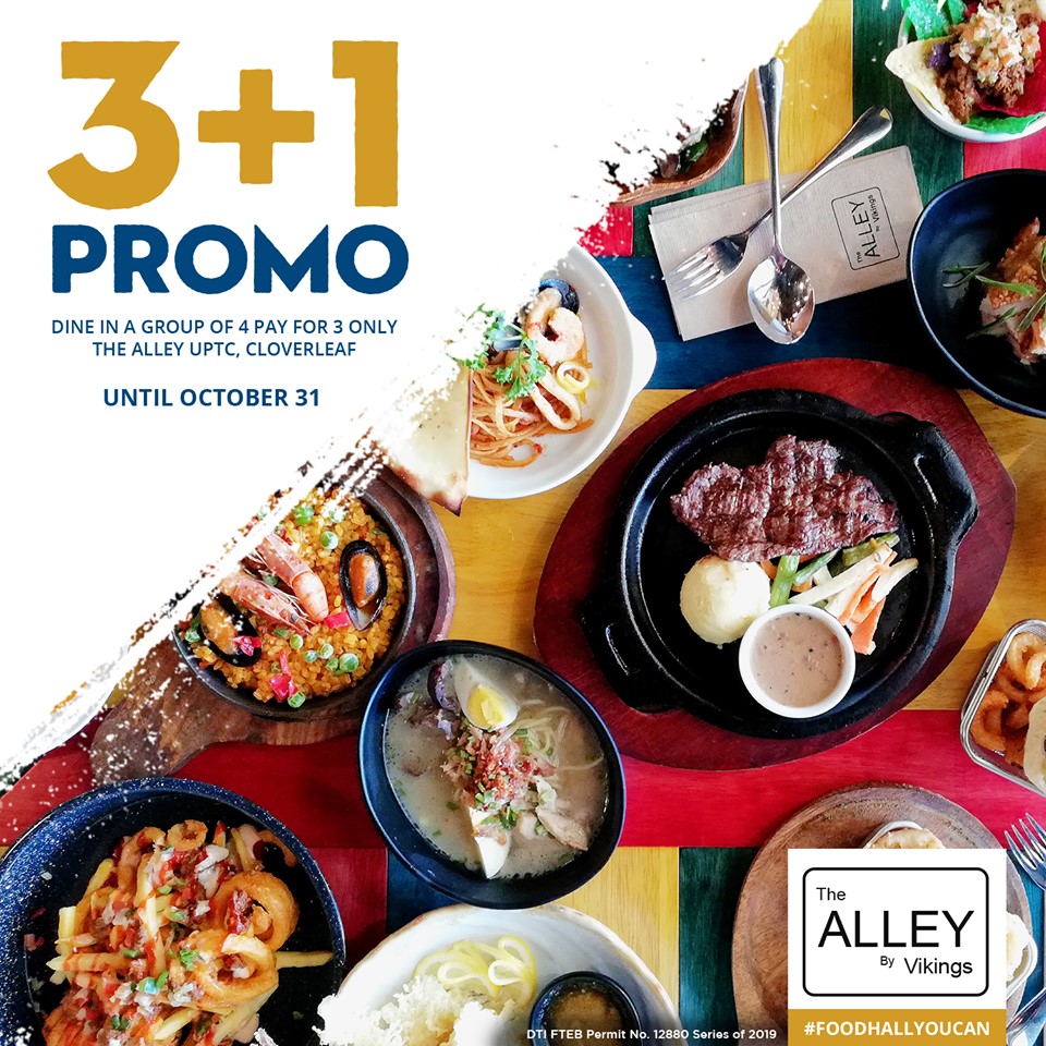 Manila Shopper: The Alley by Vikings 3+1 Promo: til Oct 2019