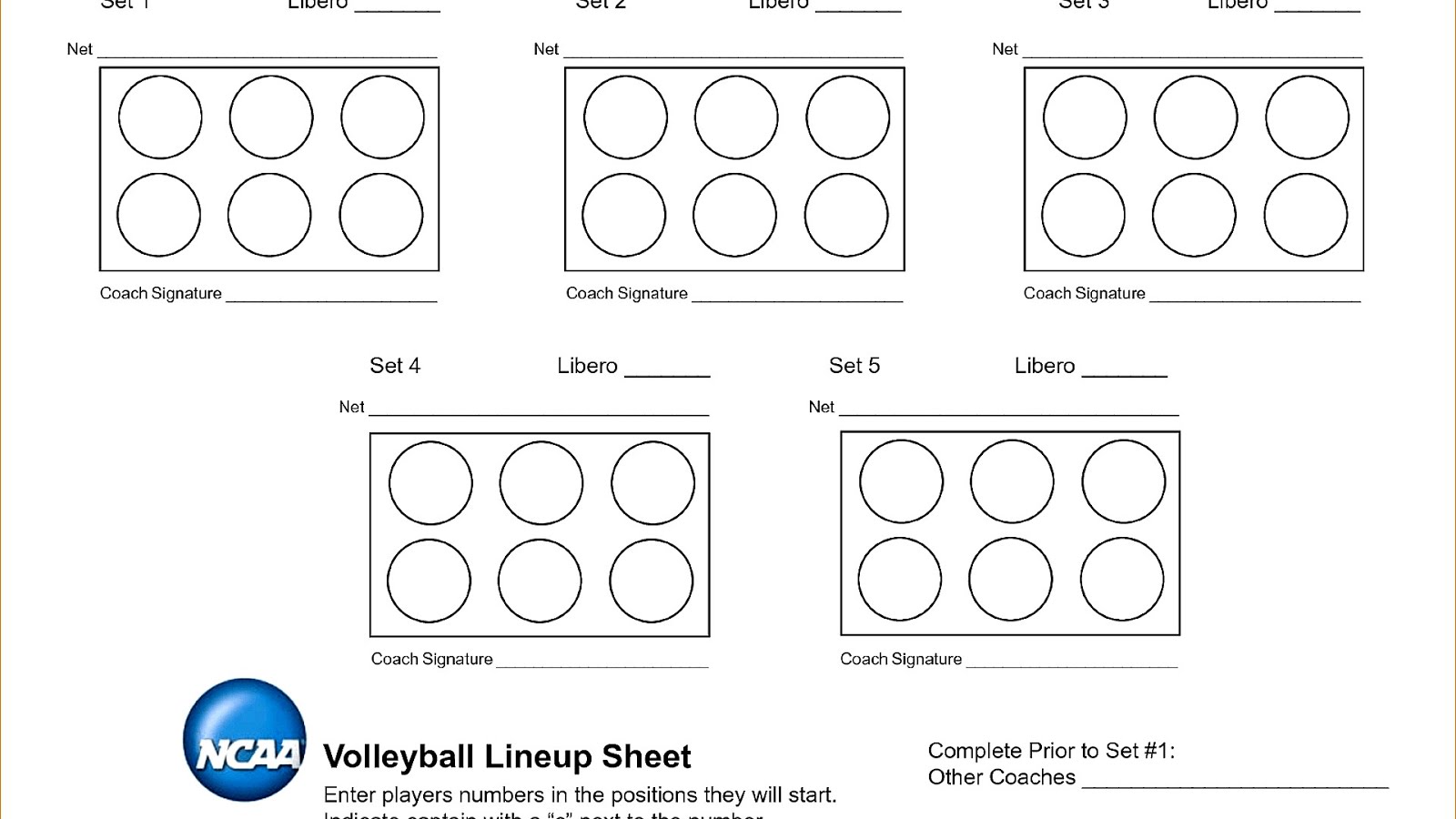 Volleyball Rotation Sheet Printable Printable Word Searches