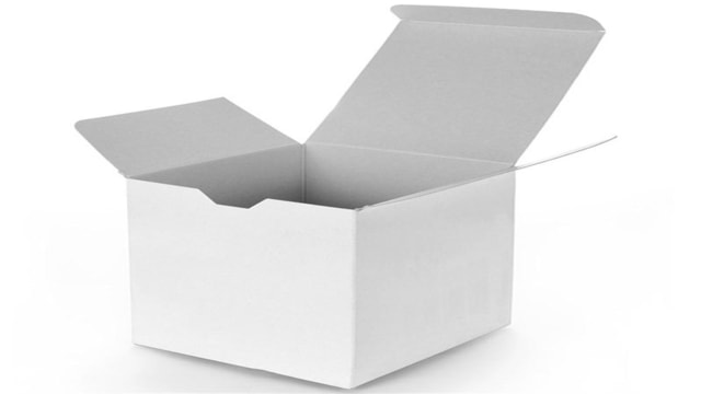white boxes packaging