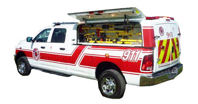 Light Weight Fiberglass Service Body Emergency Response Unit