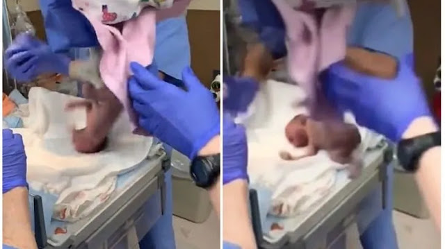 Médico se le cae de las manos a recién nacida y sufre hemorragia