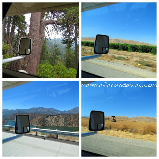 On the road in california in camper