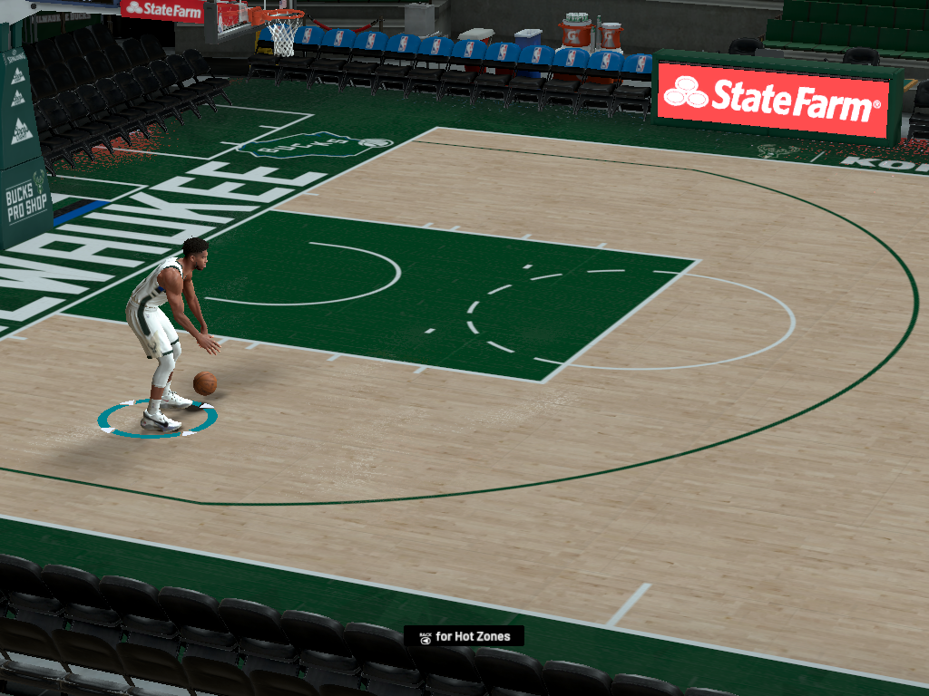 NBA 2K21 Milwaukee Bucks Enhanced Floor Depth by Jay Hawks