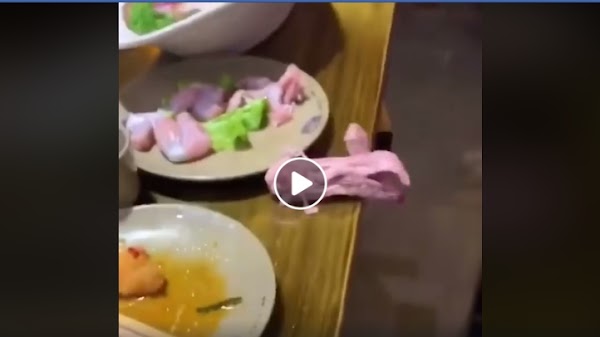 Viral Video Potongan Dada Ayam Bergerak Menjauhi Piring