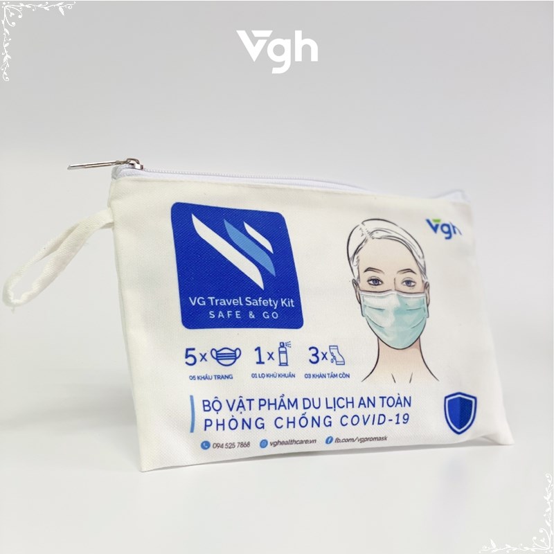 VG Healthcare Combo 2 Bộ vật phẩm du lịch an toàn phòng chống dịch COVID-19 18 19 tctshop vn