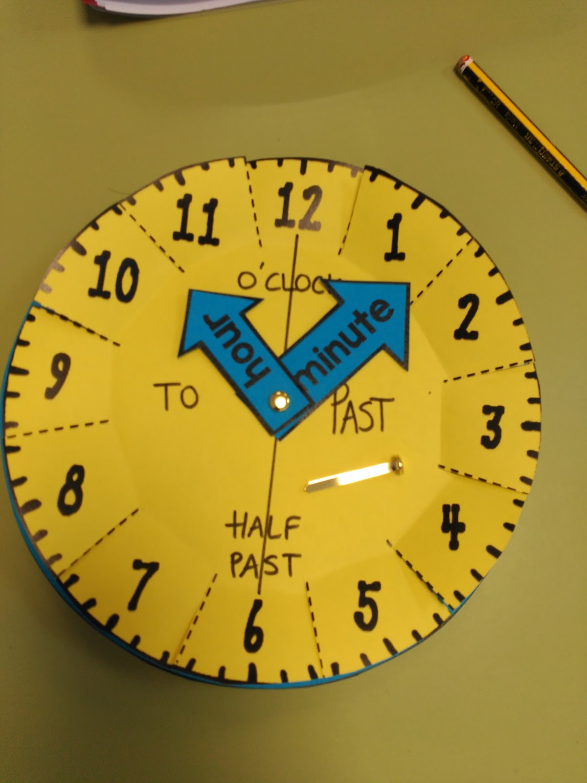 clock homework for 1st grade